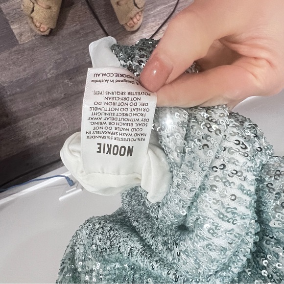 NWT Nookie Lovers Nothings Sequin Gown SIZE XL (mint) size 10 US - Picture 9 of 13